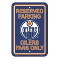 Fremont Die Inc Fremont Die 80223 Edmonton Oilers Plastic Parking Sign 80223